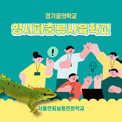 서울연희실용전문학교 애완동물학과 동물사육사학과 애견훈련 애견미용학과 갤러리 - 양서파충류사육학교 경기꿈의학교, 동물사육사 체험 프로그램 성료